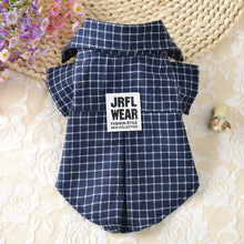 Load image into Gallery viewer, Classic Plaid Pet T-Shirt Summer Dog Shirt Vest Casual Dog Tops Puppy Outfits Yorkshire Dog Clothes Pet Clothing For Small Dogs
