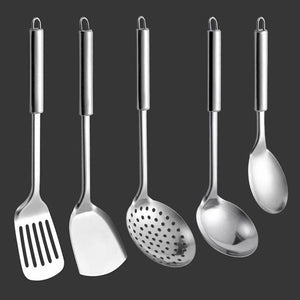 Kitchen Cooking Utensil Set Stainless Steel Cookware Colander Spoon Spatula Shovel Kitchen Tools