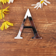 Load image into Gallery viewer, 3D DIY Acrylic English Letters Wall Sticker Personalized Name Self-adhesive Mirror Stickers for Wedding Birthday Home Decor
