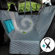 Load image into Gallery viewer, Dog Car Seat Cover See Through Mesh Waterproof Pet Carrier Car Rear Back Seat Mat Hammock Cushion Protector with Zipper And Pockets
