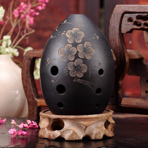 8-Hole Ocarina Black Clay Xun Musical Instrument For Children Beginner Gift A Traditional Musical Instruments in China Great Gift Home Decor