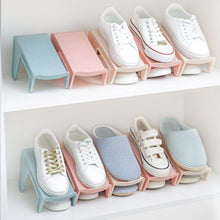 Load image into Gallery viewer, Household Storage Shoe Rack Double Shoe Support Plastic Integrated Simple Space Economy Simple Shoe Storage Rack
