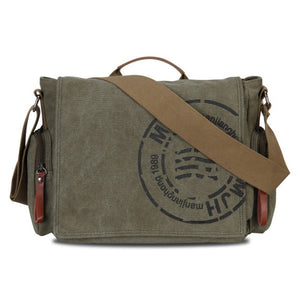 Manjianghong Leisure Canvas Men's Briefcase Bags Quality Guaranteed Man's Shoulder Bag Fashion Business Functional Messenger Bag