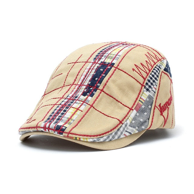 Vintage Cotton Beret Cap Mens Ivy Hat Duckbill Visor Cabbie Hats Summer Flat Caps Newsboy Caps