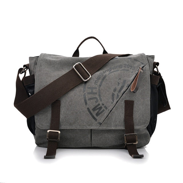 Man Canvas Messenger Bags Duffle Tote Travel Shoulder Bag High Quality Tote Bolsa Crossbody Bags Zipper Travel Leisure Handbag