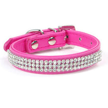 Load image into Gallery viewer, Dog Bling Pet Collar Rhinestone Crystal Diamond PU Leather Cat Puppy Collar Pet Collars Pets Supplies Dog Accessories
