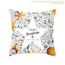 Load image into Gallery viewer, 45x45cm Cotton Linen Merry Christmas Cover Cushion Christmas Decor for Home Happy New Year Decor 2021
