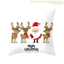 Load image into Gallery viewer, 45x45cm Cotton Linen Merry Christmas Cover Cushion Christmas Decor for Home Happy New Year Decor 2021
