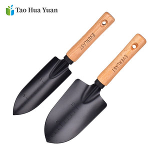 New Arrival Carbon Steel Garden Shovel Flower Planting Shovel Garden Wooden  Handle Gardening Hand Tools Tao Hua Yuan Tools