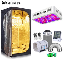 Load image into Gallery viewer, 1000W Grow Tent Room Complete Kit Hydroponic Growing System LED Grow Light + 4&quot;/ 6&quot; Carbon Filter Combo Multiple Size Dark Room
