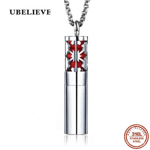 Stainless Steel Vintage Aromatherapy Perfume  Diffuses Essential Oils Necklace Storage Locket Pendant