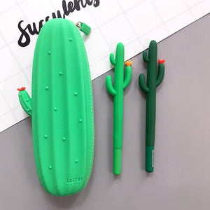 Creative Carrot Series Silicone Soft Pencil Case Pen-holder Organizer Bag Stationery Set Kids Birthday Gift