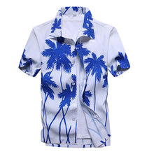 Load image into Gallery viewer, Mens Summer Hawaiian Flower Beach Shirt Short Sleeve Floral Shirts Men Casual Holiday Vacation Clothing
