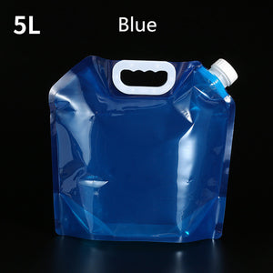 5L/10LOutdoor Foldable Folding Collapsible Drinking Pouch Water Bag Carrier Container Outdoor Camping Hiking Picnic Emergency Kits