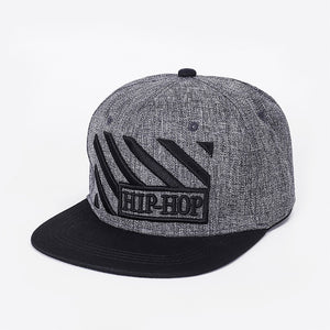 Embroidered Hip Hop Cap Indoor Outdoor Casual Headwear Baseball Caps for Sun Stylish Unisex Flat Brim Snapback Caps