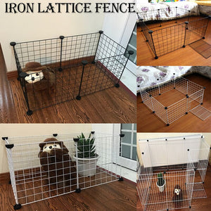 10PC Foldable Pet Playpen Iron Fence Crate Puppy Kennel House Exercise Training Puppy Space Dog Gate Pet Supplies