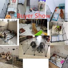 Load image into Gallery viewer, 10PC Foldable Pet Playpen Iron Fence Crate Puppy Kennel House Exercise Training Puppy Space Dog Gate Pet Supplies
