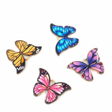 Load image into Gallery viewer, 10pcs Color Printed Alloy Butterfly Pendant DIY Craft Supplies Materials Earring Necklaces Jewelry Accessory Decoration Supplies
