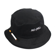Load image into Gallery viewer, Cigarette Embroidery Bucket Hat Men Women Hip Hop Fishing Cap Adult Panama Bob Hat Summer Lovers Flat Hat Cotton NO CHILL

