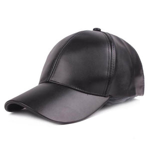 Doitbest solid PU Leather Baseball Caps for men women hiphop Spring snapback Cap suit for Teens Lovers autumn Dance Party hat