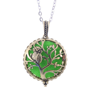 Choose Aromatherapy Necklace Vintage Flower Butterfly Essential Oil Diffuser Necklace Perfume Lockets Pendants