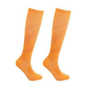 1 Pair Unisex Anti Fatigue Copper Compression Socks Women Men Pain Relief Knee High Stockings