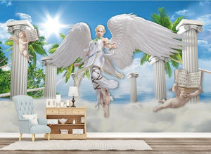 Wallpaper 3D Modern Custom Dream angel beauty 3D Wallpaper For Living Room Bedroom Bar KTV 3D Mural Home Improvement