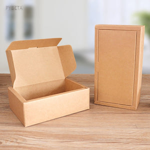 10pcs- Blank Kraft Paper Tea Packaging Boxes DIY Handmade Soap Craft Jewel Party Gift Boxes