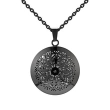 Load image into Gallery viewer, Womens Aromatherapy Diffuser Locket Perfume Essential Oil Necklace Stainless Steel Locket with Felt Pads For Woman
