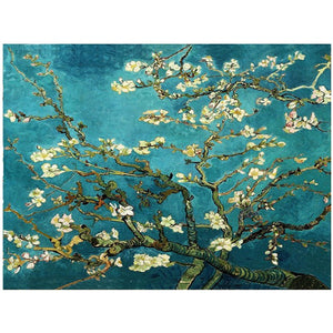 World Famous Almond Blossom by Van Gogh Diy 5D Diamond Painting Full Cross Stitch Square Round Diamond Embroidery