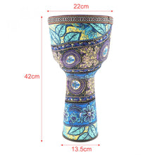 Load image into Gallery viewer, 4/6/8.5 Inch High Quality Professional African Djembe Drum Colorful Wood Good Sound Traditional Musical Instrument
