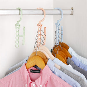 Rotatable Clothes Hanger Organizer Handbag Coat Scarf Hang Detachable Clothes Dryers Closet Space Saving Organizer