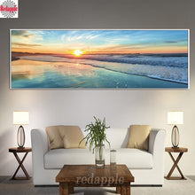 Load image into Gallery viewer, Wide-panel Sunset Seascape 5D Diamond Painting Kits Round or Square Full Drill Acrylic Diamonds Embroidery Cross Stitch for Home Wall Decoration
