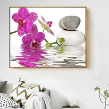 Load image into Gallery viewer, Orchid Scenery 5D Crystal Paintings Decorative DIY Home Decoration Round Square Inlay Diamonds Do It Yourself Art Project Relaxation Therapy
