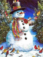 Load image into Gallery viewer, A Snowman Christmas 5D Diamond Dots Painting DIY Full Drill Square Round Diamonds Arts Crafts Embroidery Rhinestone Painting Home Decor
