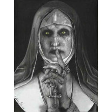 Load image into Gallery viewer, Demonic Nun 5D Diamond Painting Kits Round or Square Full Drill Acrylic Diamonds Embroidery Cross Stitch for Men or Women Décor
