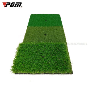 Golf Hitting Mat 3 Practice Grasses with Rubber Tee Hole Golf Training Aids Indoor Outdoor Tri-Turf Golf Hitting Grass Golf Mats