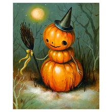 Load image into Gallery viewer, Halloween Pumpkin Man 5D Diamond Painting DIY Full Drill Square Round Diamonds Arts Crafts Embroidery Inlay Rhinestone Painting Home Decoration
