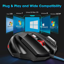Load image into Gallery viewer, Computer Mouse Gamer Ergonomic Gaming Mouse USB Wired Game 5500 DPI Mice With LED Backlight 7 Button For PC Laptop

