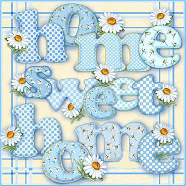 Home Sweet Home Square Drill 5D Diamond Painting DIY Crafts Full Diamond Cross Stitch Embroidery Home Decor