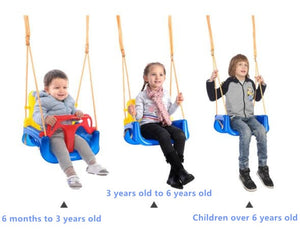 3-In-1 Multi-Functional Baby Swing Hanging Basket Indoor Outdoor Kids Toy Baby Swing Toy Childrens Patio Swings