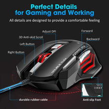 Load image into Gallery viewer, Computer Mouse Gamer Ergonomic Gaming Mouse USB Wired Game 5500 DPI Mice With LED Backlight 7 Button For PC Laptop
