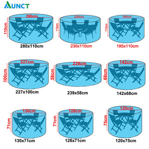 14-Styles Outdoor Garden Furniture Covers Round Table Chair Set Waterproof Oxford Wicker Sofa Protection Patio Rain Snow Dustproof Covers