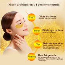 Load image into Gallery viewer, 40-pcs Korean Beauty Cosmetics Gold Crystal Collagen Patches For Eye Moisture Anti-Aging Acne Eye Mask Skin Care
