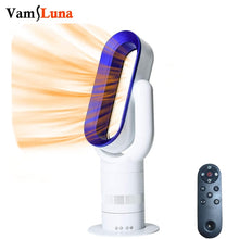 Load image into Gallery viewer, Electric Fan Heater Bladeless Heater Hot Cool Tower Fan with Remote Control Quiet Space Heater Natural Wind Cooling Warmer
