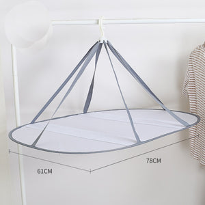 1/2/3 Layer Folding Clothes Drying Rack 10 Styles Hanging Clothing Basket Dryer Toys Socks Drying Net Solid Mesh Laundry Basket