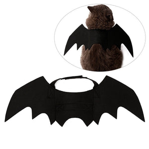 Halloween Cute Pet Clothes Black Bat Wings Harness Costume for Halloween Cosplay Cat Dog Halloween Party for Pet Supplies