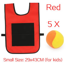 Load image into Gallery viewer, Outdoor Sport Game Props Vest Sticky Jersey Vest Game Vest Waistcoat With Sticky Ball Throwing Toys For Children Kids Sports Toy
