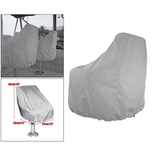 Load image into Gallery viewer, UV Resistant Waterproof Outdoor Foldable Boat Seat Cover Ship Yacht Captain Chair Elastic Closure Weather Protection
