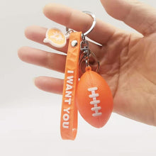 Load image into Gallery viewer, PVC American Football Keychain I Want You Pendant Gift Accessories Gift For Your Team Sporting Goods Accessories
